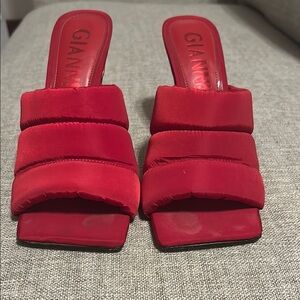 Gianni Bini Red Women's Slide Sandals